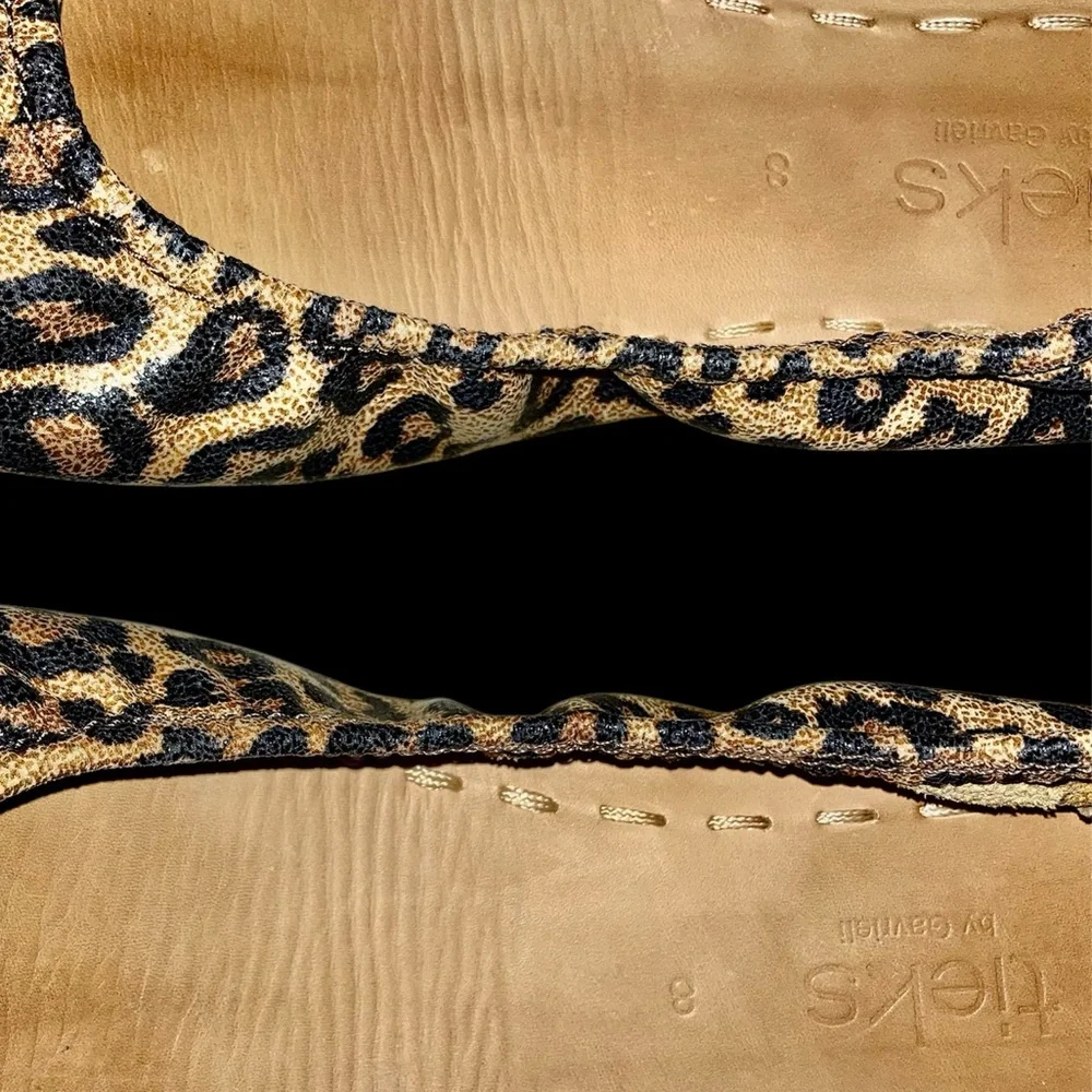Tieks Leopard Print Leather Ballet Flats. Size 8. - Picture 6 of 9